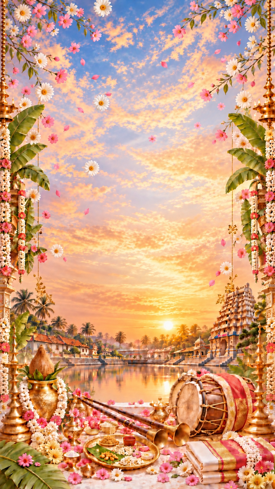 S. Adhavan and P. Yazhini wedding invitation